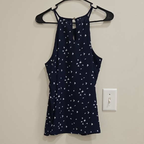 Papermoon- Navy Blue Halter Neck Women's Top **NWOT** - Picture 7 of 11